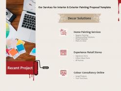 Our services for interior and exterior painting proposal template ppt powerpoint presentation