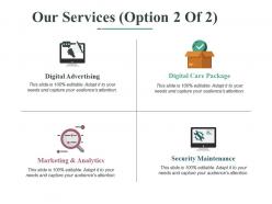 Our services ppt professional skills
