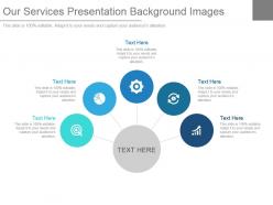 Our services presentation background images