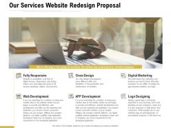 Our services website redesign proposal ppt powerpoint presentation icon designs