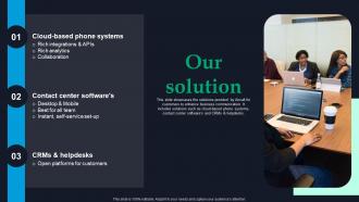 Our Solution Aircall Investor Funding Elevator Pitch Deck