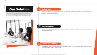 Our Solution Coda Investor Funding Elevator Pitch Deck