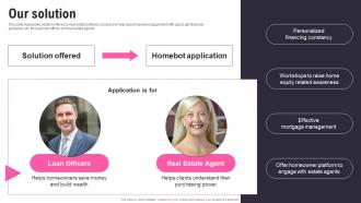 Our Solution Homebot Investor Funding Elevator Pitch Deck