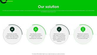 Our Solution Robinhood Investor Funding Elevator Pitch Deck