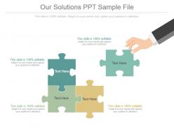 Our solutions ppt sample file