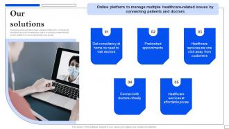 Our Solutions Telemedicine Investor Funding Elevator Pitch Deck