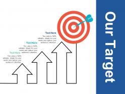 Our target and goals f756 ppt powerpoint presentation model portfolio