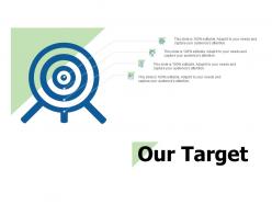 Our target and target audience f81 ppt powerpoint presentation outline samples