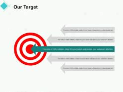 Our target arrow a352 ppt powerpoint presentation summary clipart