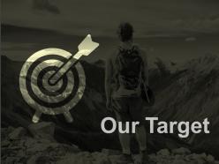 Our target arrow competition ppt professional design inspiration