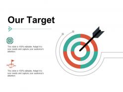 Our target arrow competition ppt summary example introduction