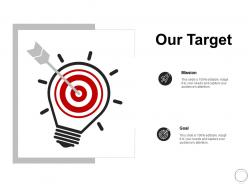Our target arrow goal l417 ppt powerpoint presentation layouts themes
