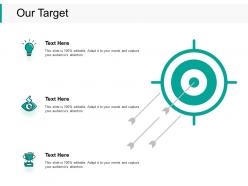 Our target arrow i200 ppt powerpoint presentation outline graphics example