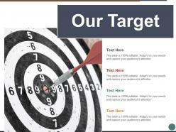 Our target arrow ppt powerpoint presentation file diagrams