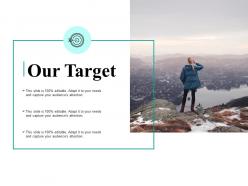 Our target arrow ppt powerpoint presentation file example