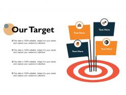 Our target arrow ppt powerpoint presentation icon slide download