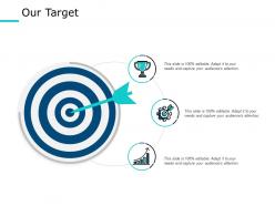 Our target arrow success ppt powerpoint presentation file design templates