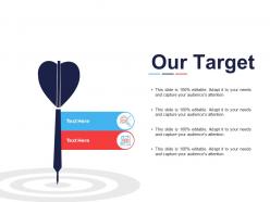 Our target arrows management c610 ppt powerpoint presentation icon slide download