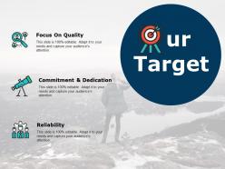 Our target focus on quality commitment and dedication