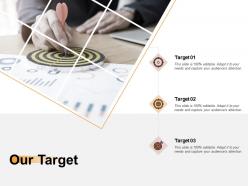 Our target goal strategy h92 ppt powerpoint presentation professional files