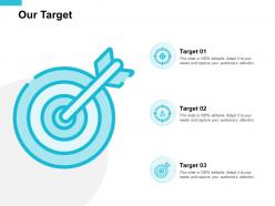 Our target goals f210 ppt powerpoint presentation portfolio examples
