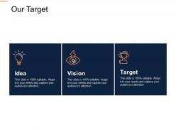 Our target idea l338 ppt powerpoint presentation file example topics