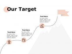 Our target marketing ppt powerpoint presentation outline portfolio