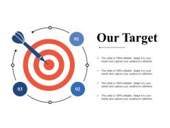 8125156 style essentials 2 our goals 3 piece powerpoint presentation diagram infographic slide