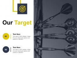 Our target ppt icon example introduction