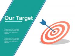 Our target ppt visual aids summary