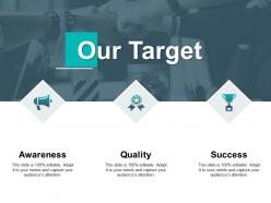 Our target quality awareness c778 ppt powerpoint presentation rules