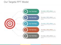 Our targets ppt model
