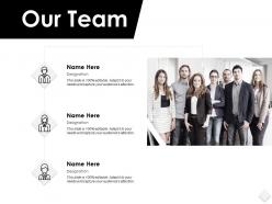 Our team communication f128 ppt powerpoint presentation portfolio