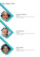 Our Team Corporate Training Proposal One Pager Sample Example Document
