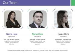 Our team designation ppt inspiration gallery