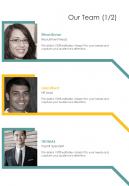 Our Team Employee Hiring Proposal One Pager Sample Example Document