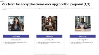 Our Team For Encryption Framework Upgradation Proposal
