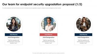 Our Team For Endpoint Security Upgradation Proposal