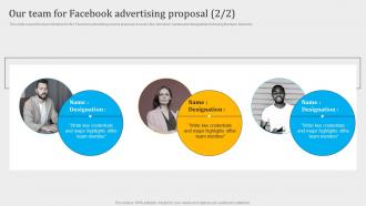 Our Team For Facebook Advertising Proposal FB Advertising Agency Proposal Content Ready Professionally