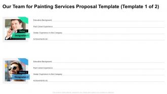 Our team for painting services proposal