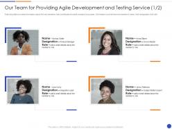 Our team for providing agile proposal of agile model for software development ppt sample