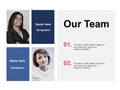 Our team introduction a341 ppt powerpoint presentation outline tips