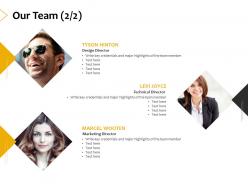 Our team introduction a406 ppt powerpoint presentation portfolio brochure