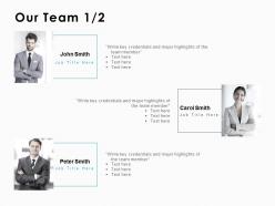 Our team introduction c1015 ppt powerpoint presentation inspiration ideas