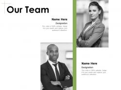 Our team introduction communication e46 ppt powerpoint presentation gallery deck