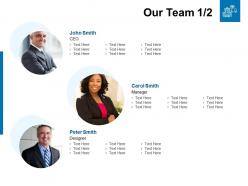 Our team introduction communication l119 ppt powerpoint slides tips