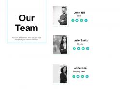 Our team introduction d155 ppt powerpoint presentation gallery visuals
