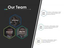 Our team introduction f708 ppt powerpoint presentation pictures clipart