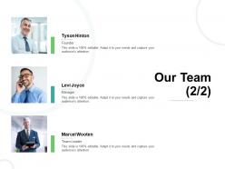 Our team introduction l752 ppt powerpoint presentation portfolio styles