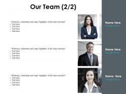 Our team introduction planning f658 ppt powerpoint presentation slides vector